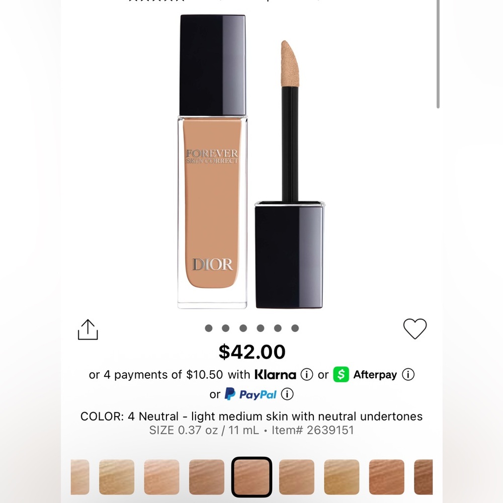 Dior Forever Skin Correct Concealer - 4N